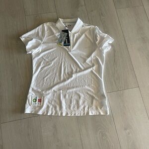 Adidas White ClimaCool Polo Shirt